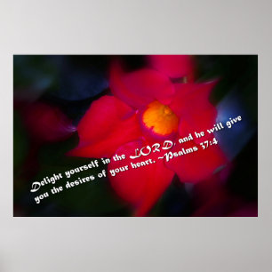 Psalms 37:4 poster