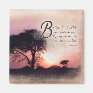 Psalms 3:3 / Bible Verse Encouragement Magnet