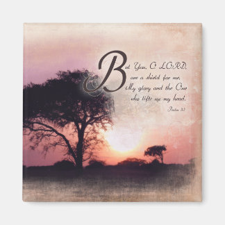 Psalms 3:3 / Bible Verse Encouragement Magnet