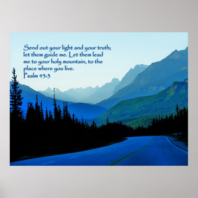 Psalms 43:3 Inspirational Poster (Front)