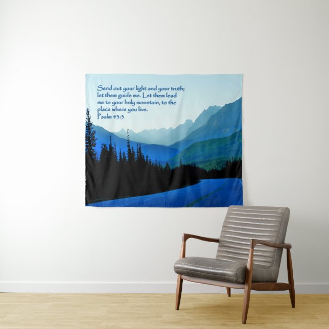 Psalms 43:3 Inspirational Tapestry (In Situ (Horizontal))
