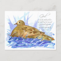 Psalms 46:5 Scripture God Shall Help Her Dove
