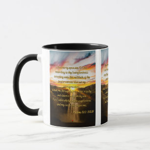 Psalms 51:1-3 Bible Verse Scripture Two-Tone Mug