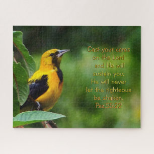 Psalms 55:22 Inspirational Jigsaw Puzzle