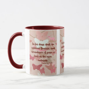 Psalms 72:7 KJV Bible Verse Pic Two-Tone Mug