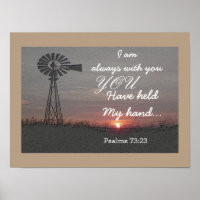 Psalms 73:23 - Art print