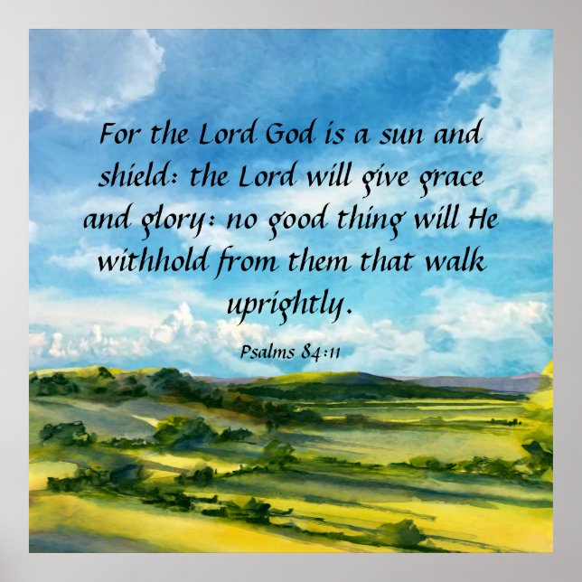 Psalms 84:11  poster (Front)