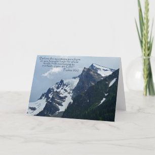 Psalms 90:2 Rocky Mountains Inspirational Card