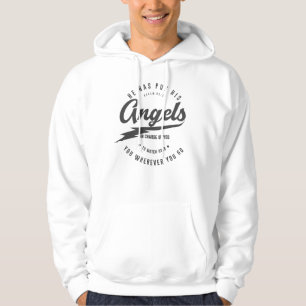 Psalms 91:11 Mens Christian Apparel Hoodie