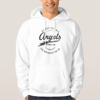 Psalms 91:11 Mens Christian Apparel Hoodie