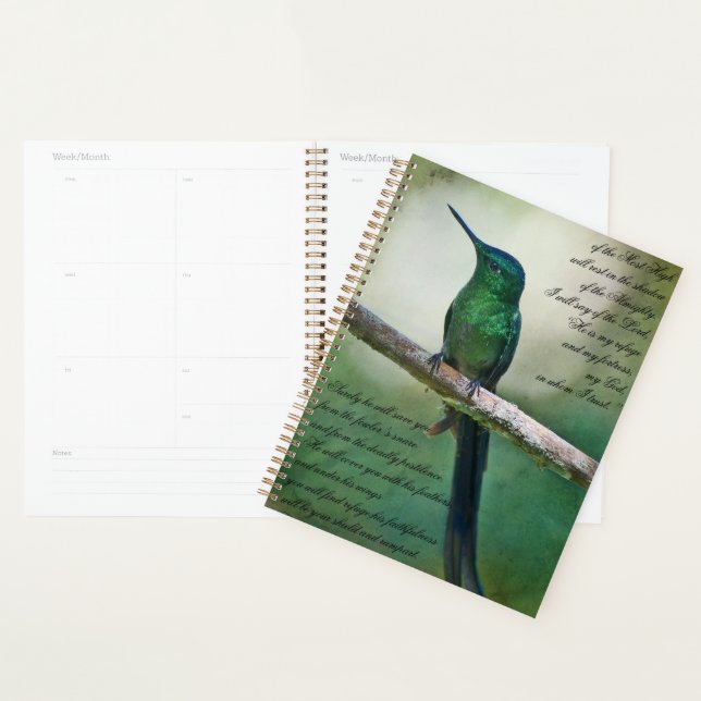 Psalms 91:1-4 Inspirational Planner (Display)