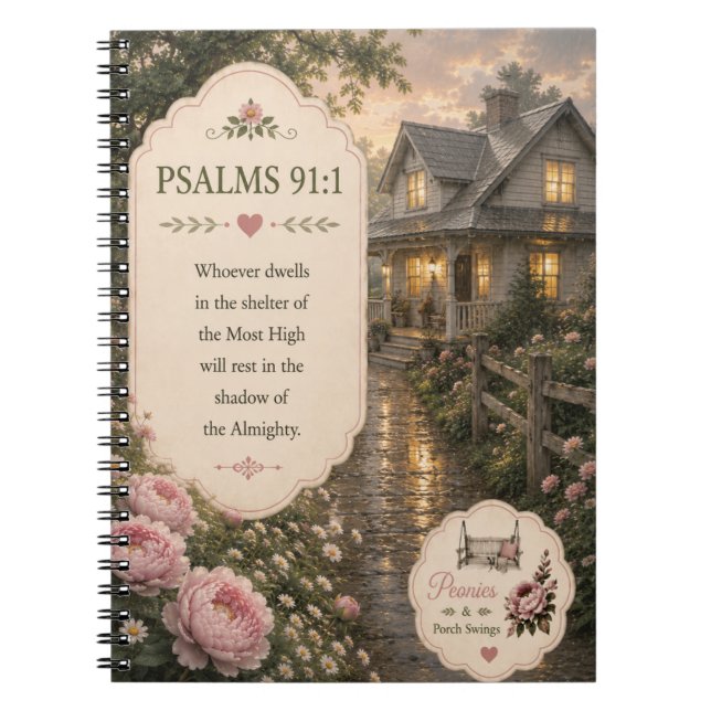 Psalms 91:1 Journal/Notebook Notebook (Front)