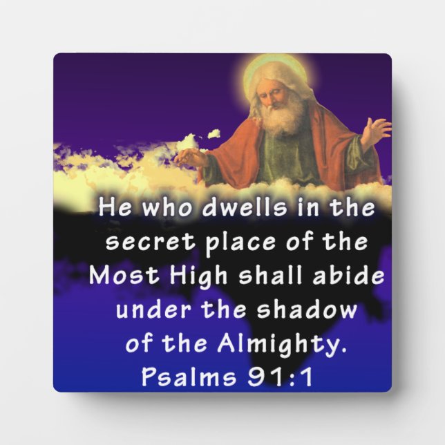 Psalms 91:1 plaque (Front)