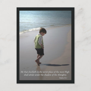 Psalms 91:1 postcard