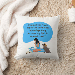 Psalms 91 Accent Pillow