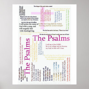 Psalms Bible Related Text Poster