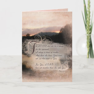 Psalms Bible Verse Encouragement Gifts Card