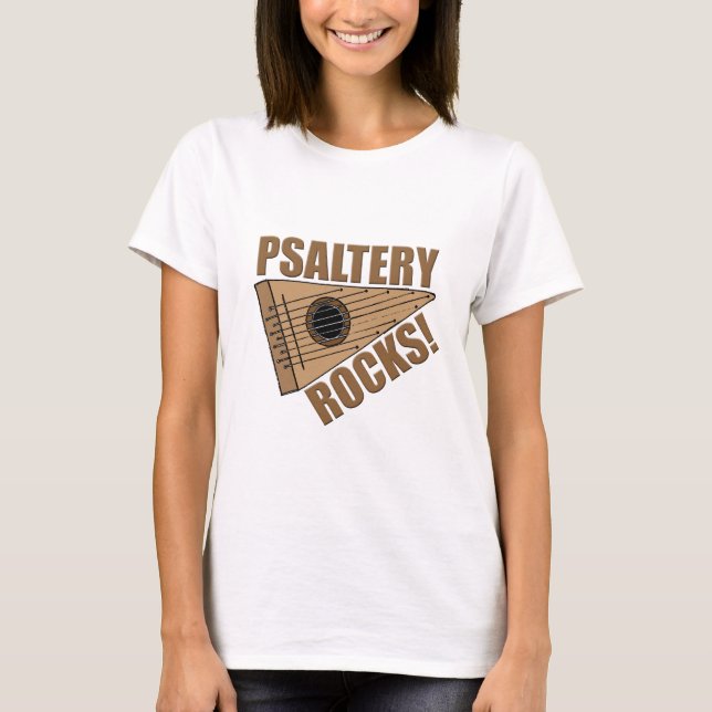Psaltery Rocks! T-Shirt (Front)