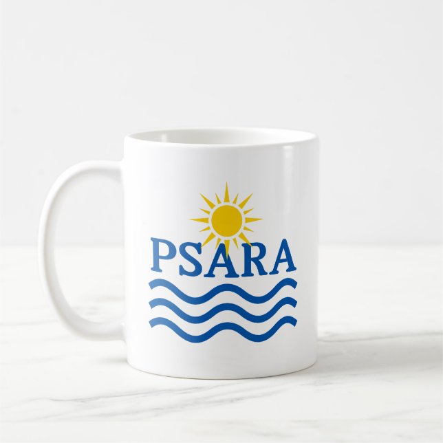 PSARA Greece, Sun Waves Coffee Mug (Left)