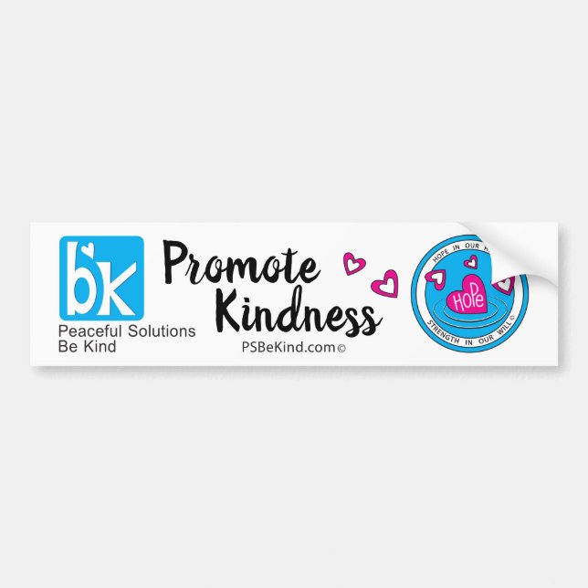 PSBeKind_Peaceful Solutions_ Bumper Sticker (Front)