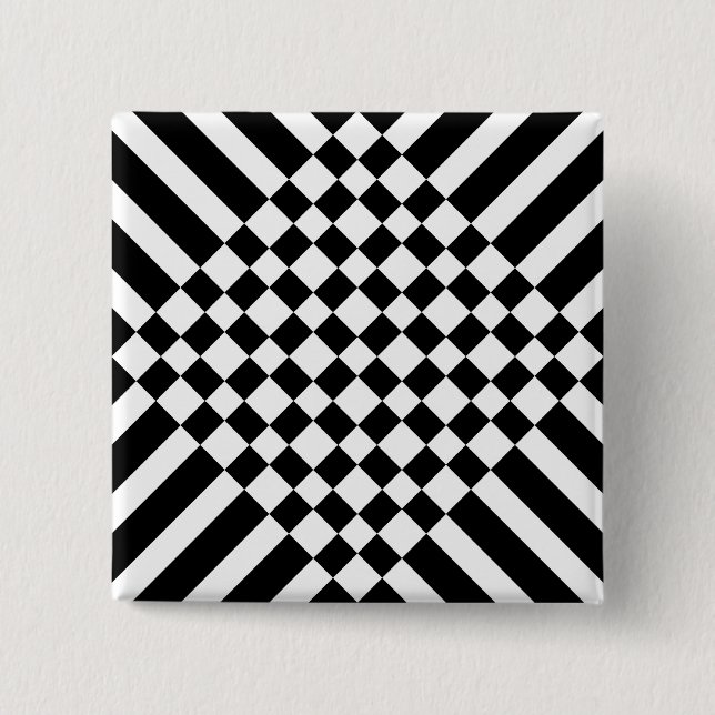 pseudo chess board 15 cm square badge (Front)