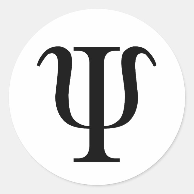 Psi Classic Round Sticker (Front)