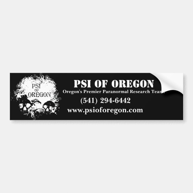 PSI of Oregon Bumper Sticker (Front)