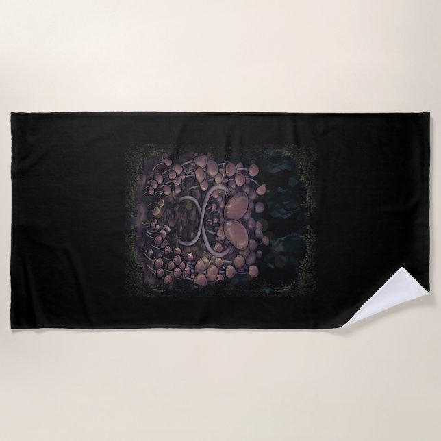 Psilocybe Allenii Beach Towel (Front)