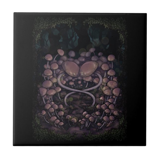 Psilocybe Allenii Ceramic Tile (Front)