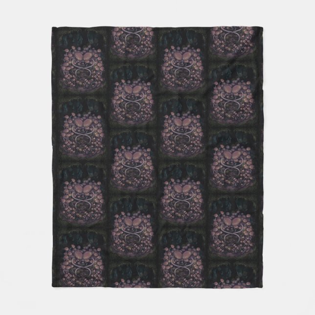 Psilocybe Allenii Fleece Blanket (Front)