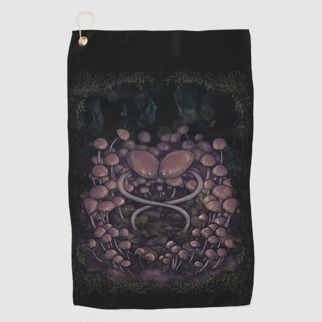 Psilocybe Allenii Golf Towel (Front)