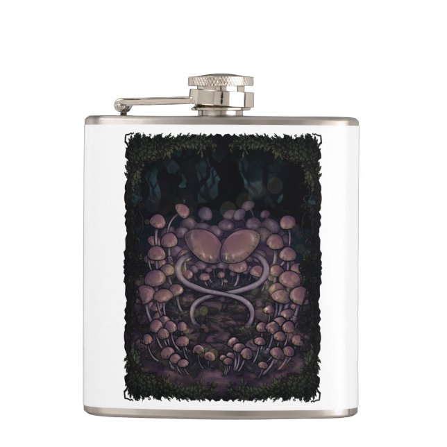 Psilocybe Allenii Hip Flask (Front)