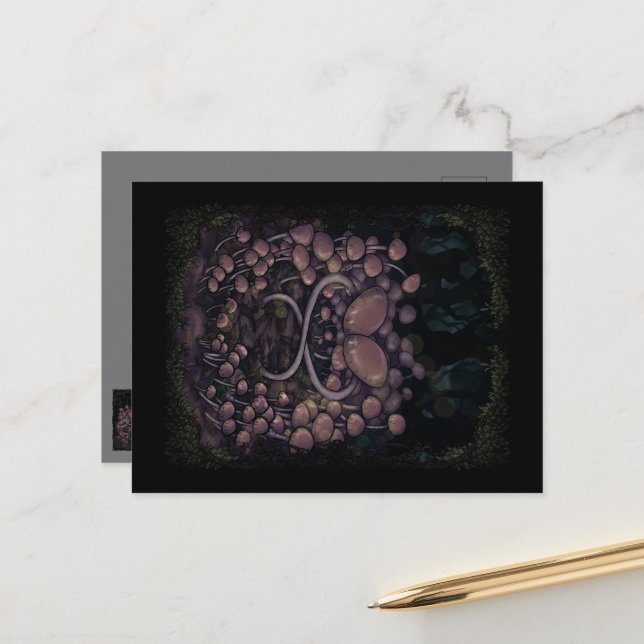 Psilocybe Allenii Postcard (Front/Back In Situ)