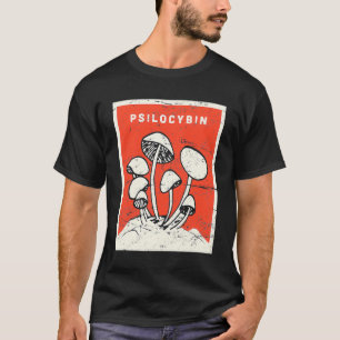 Psilocybin Retro Psychedelic Magic Mushrooms T-Shirt