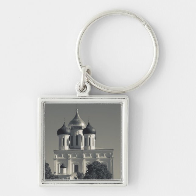 Pskov Kremlin and Trinity Cathedral Key Ring (Front)