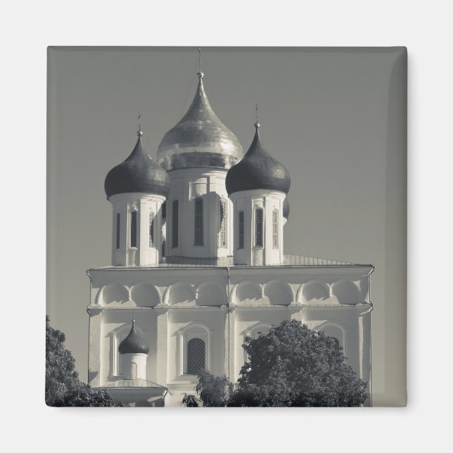 Pskov Kremlin and Trinity Cathedral Magnet (Front)