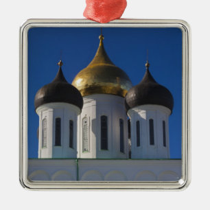 Pskov Kremlin and Trinity Cathedral Metal Ornament