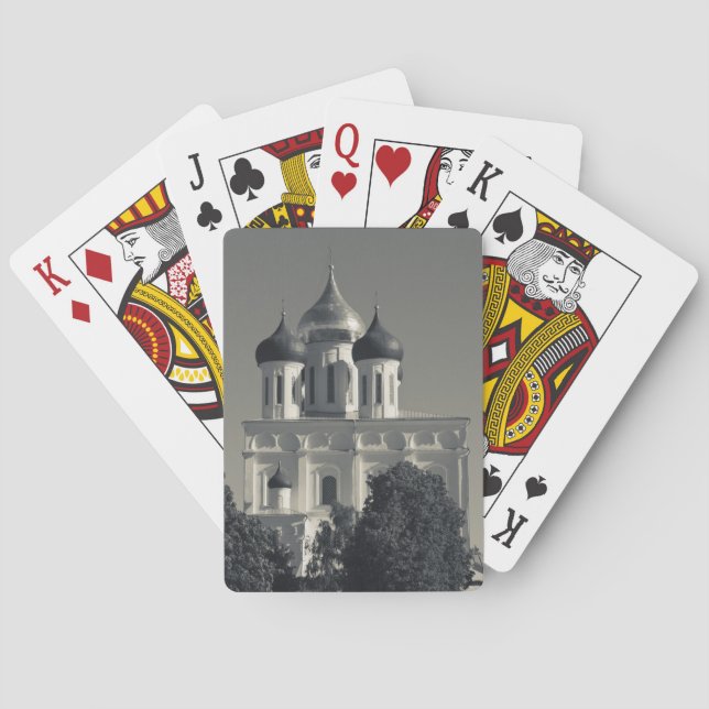 Pskov Kremlin and Trinity Cathedral Playing Cards (Back)
