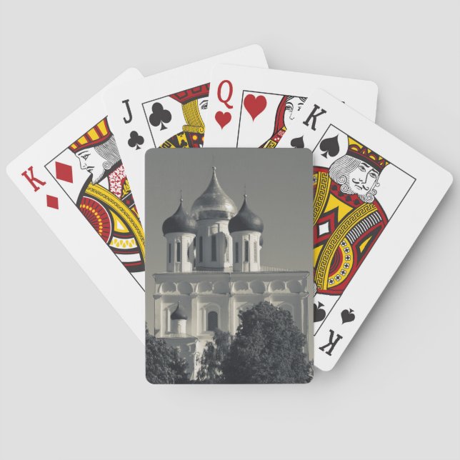 Pskov Kremlin and Trinity Cathedral Playing Cards (Back)