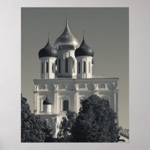 Pskov Kremlin and Trinity Cathedral Poster