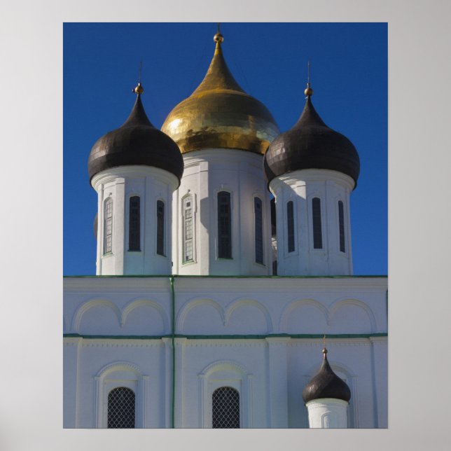 Pskov Kremlin and Trinity Cathedral Poster (Front)