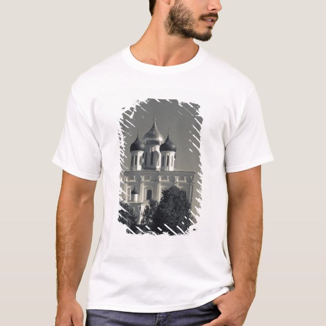 Pskov Kremlin and Trinity Cathedral T-Shirt (Front)