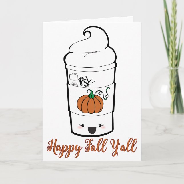 PSL- Happy Fall Y'all Card (Front)