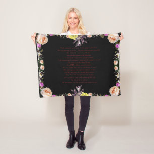 PSLAM-11ת The lord is in his holy temple, Fleece Blanket