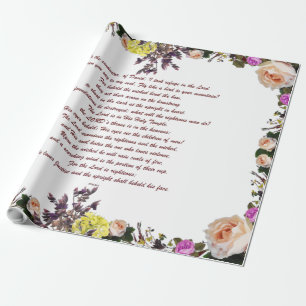 PSLAM-11ת The lord is in his holy temple, Wrapping Paper