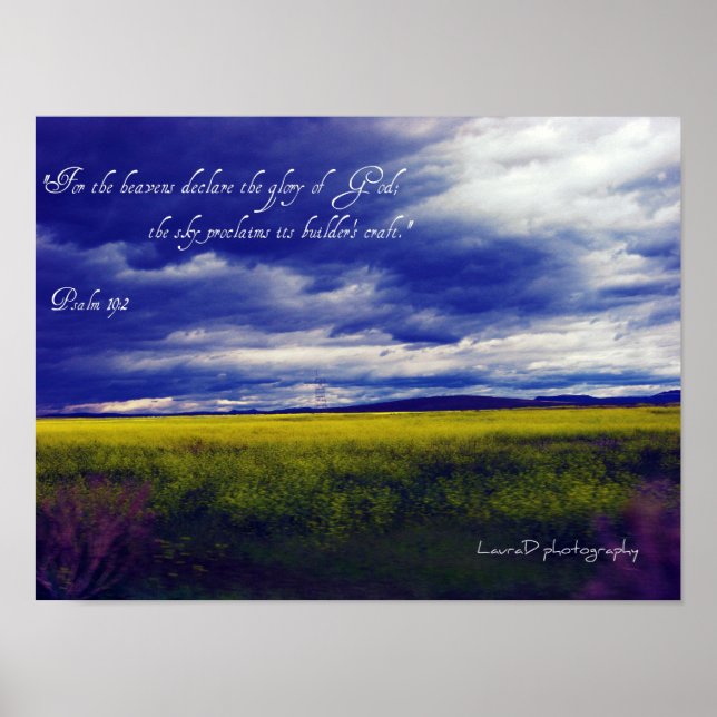 Pslam 19:2 poster (Front)