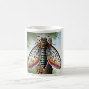 Psocid Insect Dorsal View 280824IREF211 - Watercol Coffee Mug