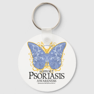 Psoriasis Butterfly Key Ring