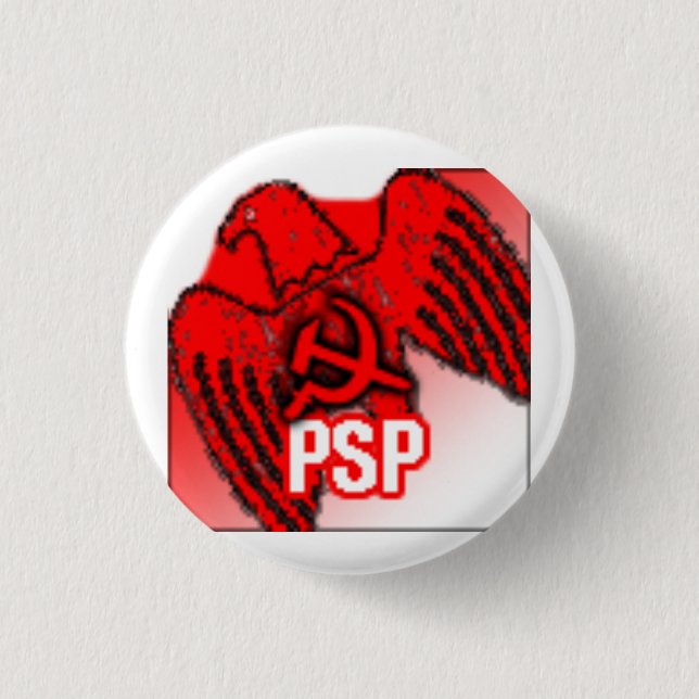 PSP Party Logo 3 Cm Round Badge (Front)