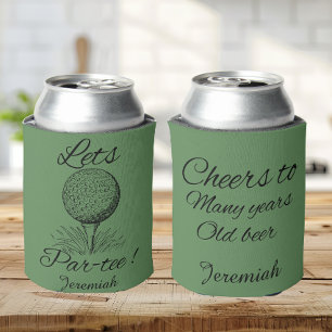 Psr-Tee Birthday Golf-Themed Birthday Can Cooler
